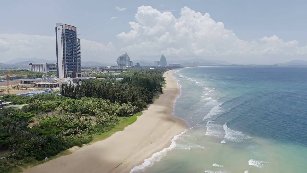 三亚,海棠湾,海湾风景视频素材