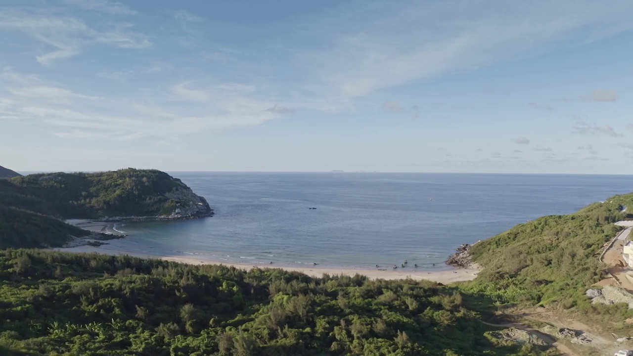 海南文昌石头公园海湾海滩风景视频素材