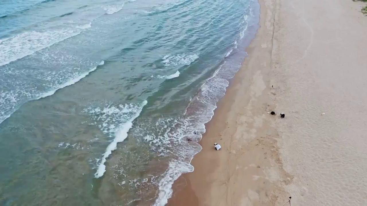 海南三亚海棠湾沙滩,海湾风景视频素材