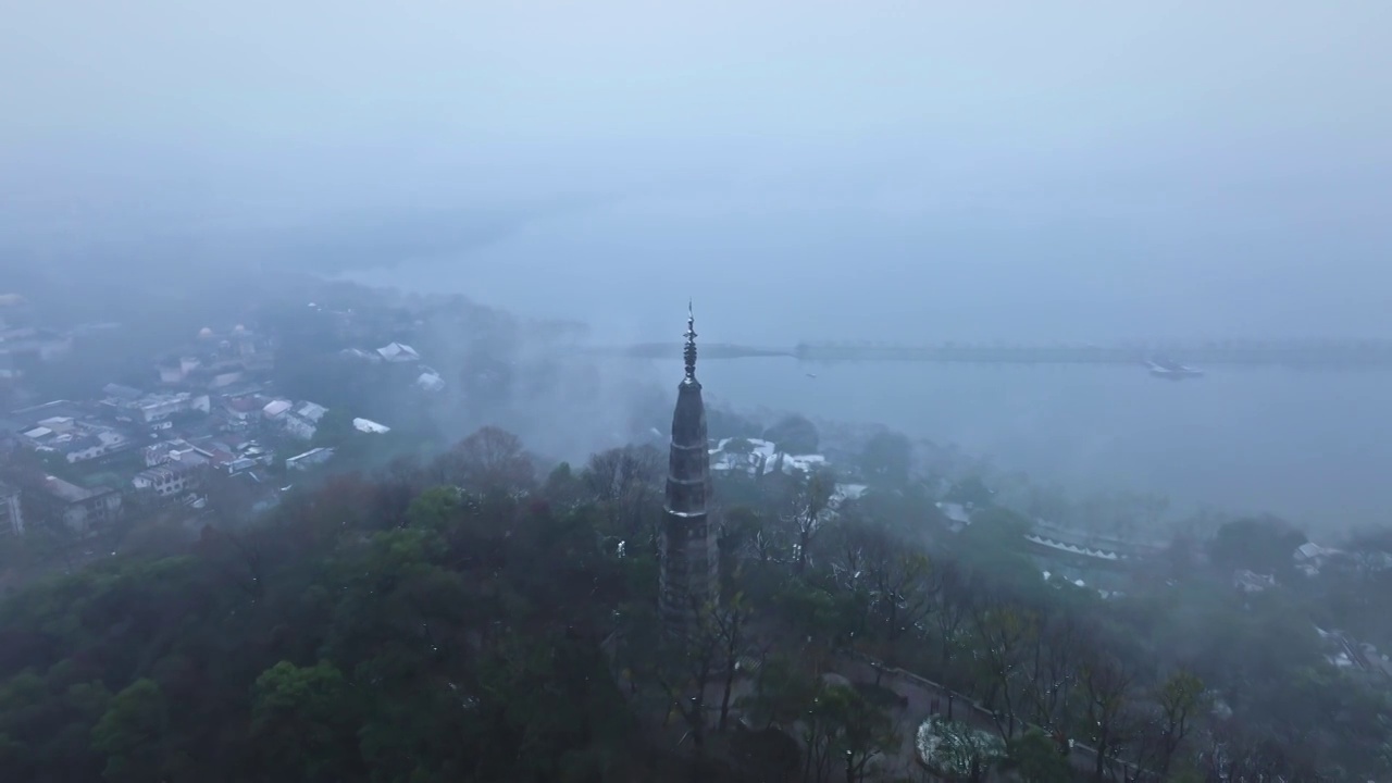 保俶塔初雪视频素材