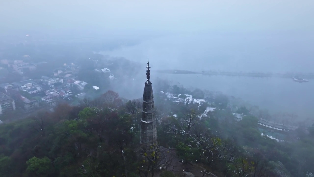 保俶塔初雪视频素材