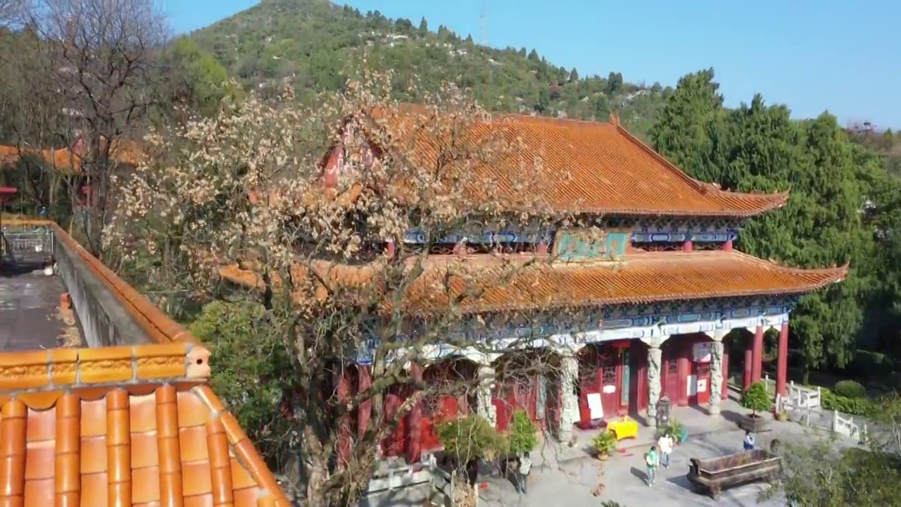 阳光下的桂林全州湘山寺视频素材