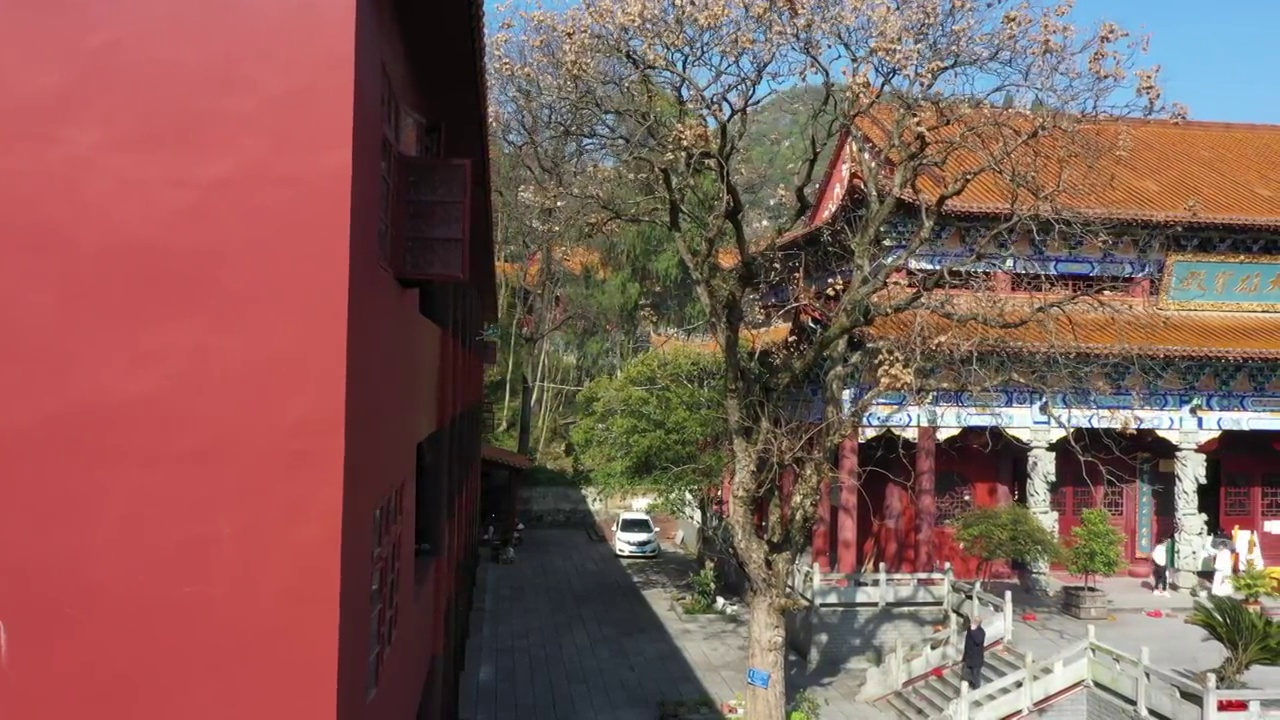 阳光下的桂林全州湘山寺视频素材