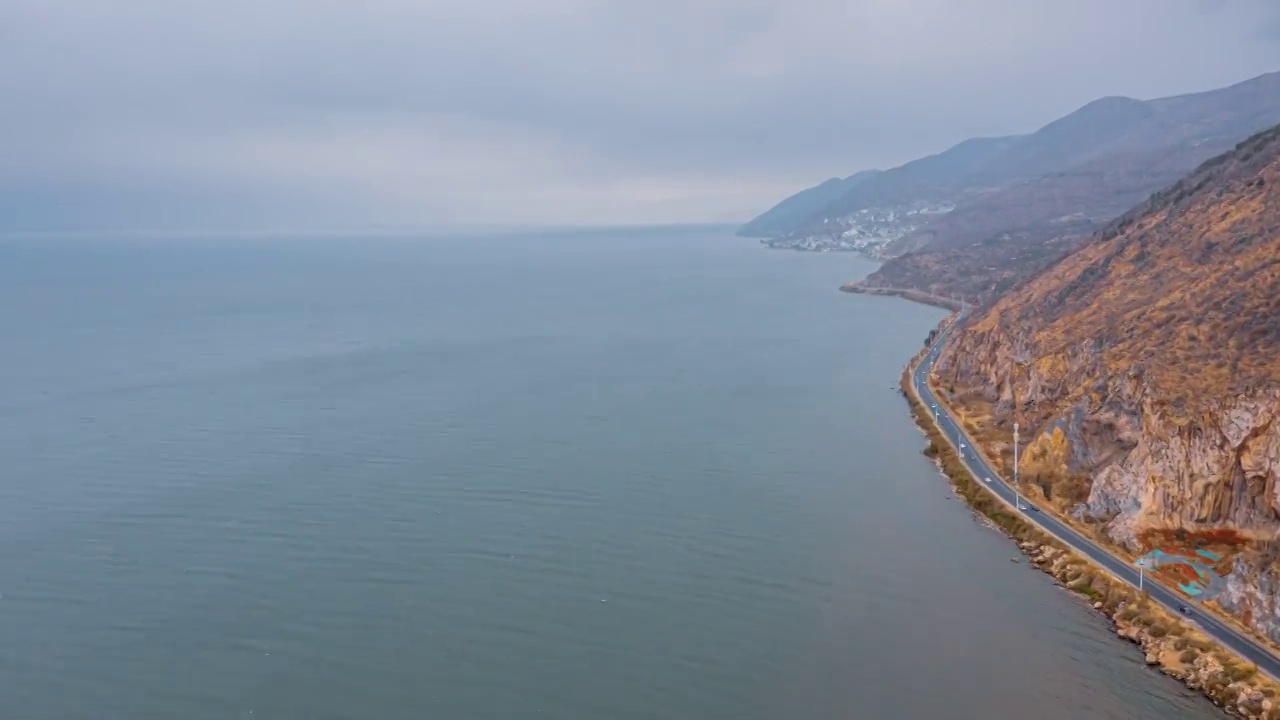 2022年春节的大理洱海和海东景色视频素材