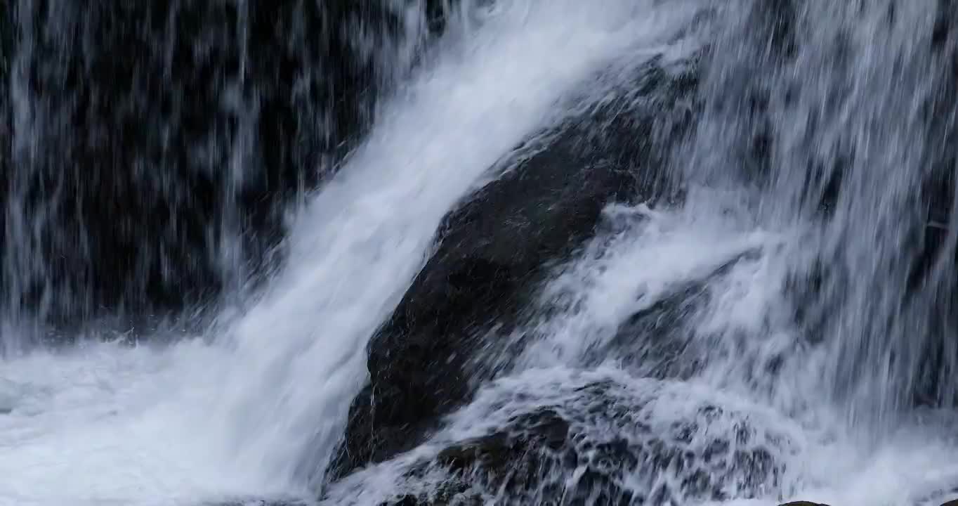 快速流动的水，急速流动的瀑布视频素材