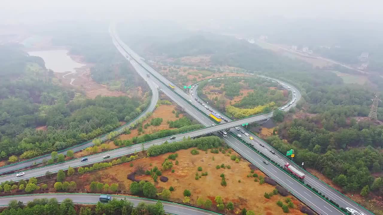 高速路口视频素材