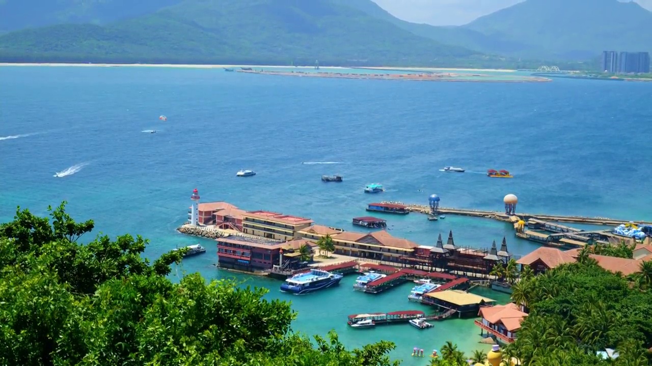 中国海南南海陵水分界洲岛旅游区视频素材