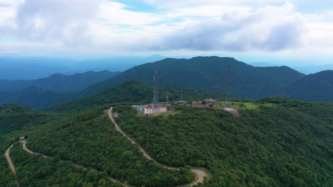 秦岭山雨后风光视频素材