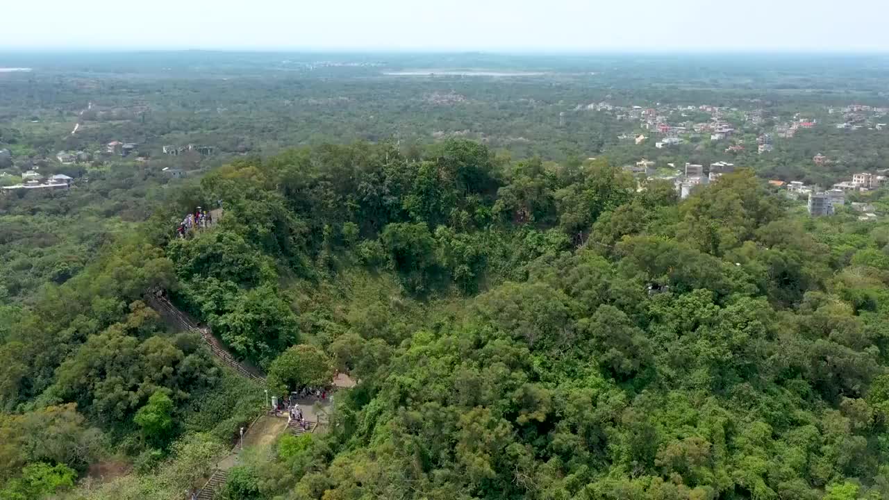 海口雷琼火山口视频素材