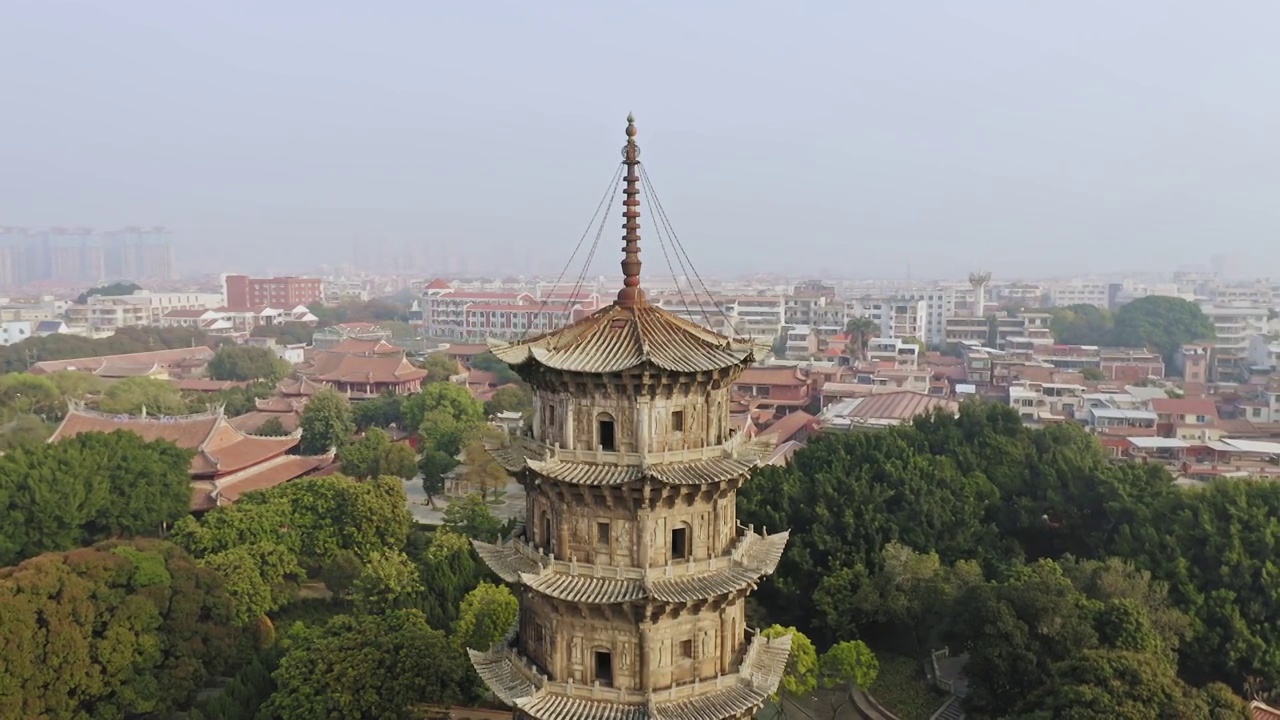 泉州开元寺双塔视频素材画面1