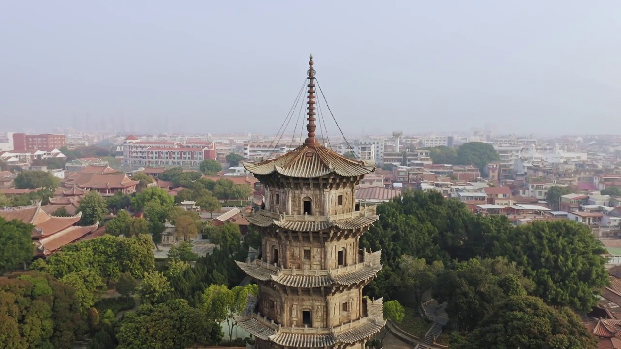 泉州开元寺双塔视频素材画面3