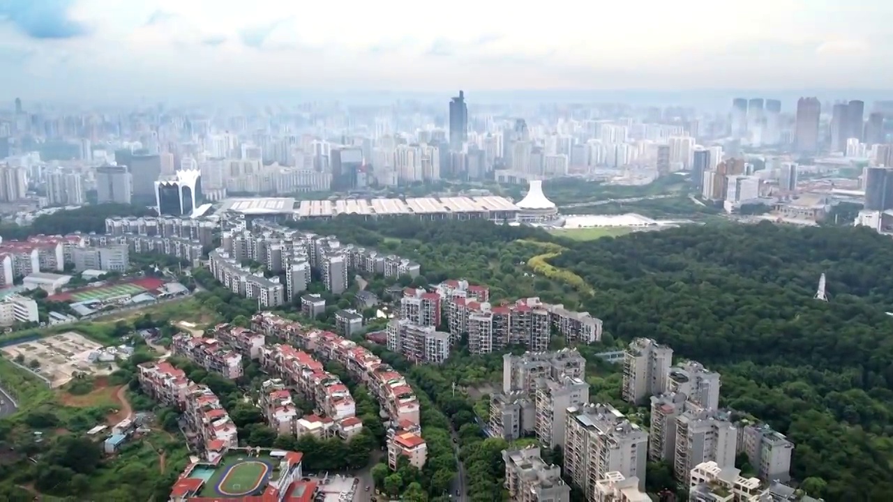 中国广西南宁市CBD城市风光视频素材