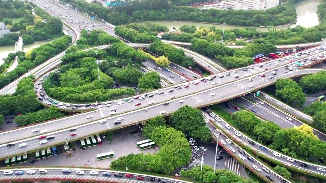 中国广西南宁市CBD城市风光视频素材