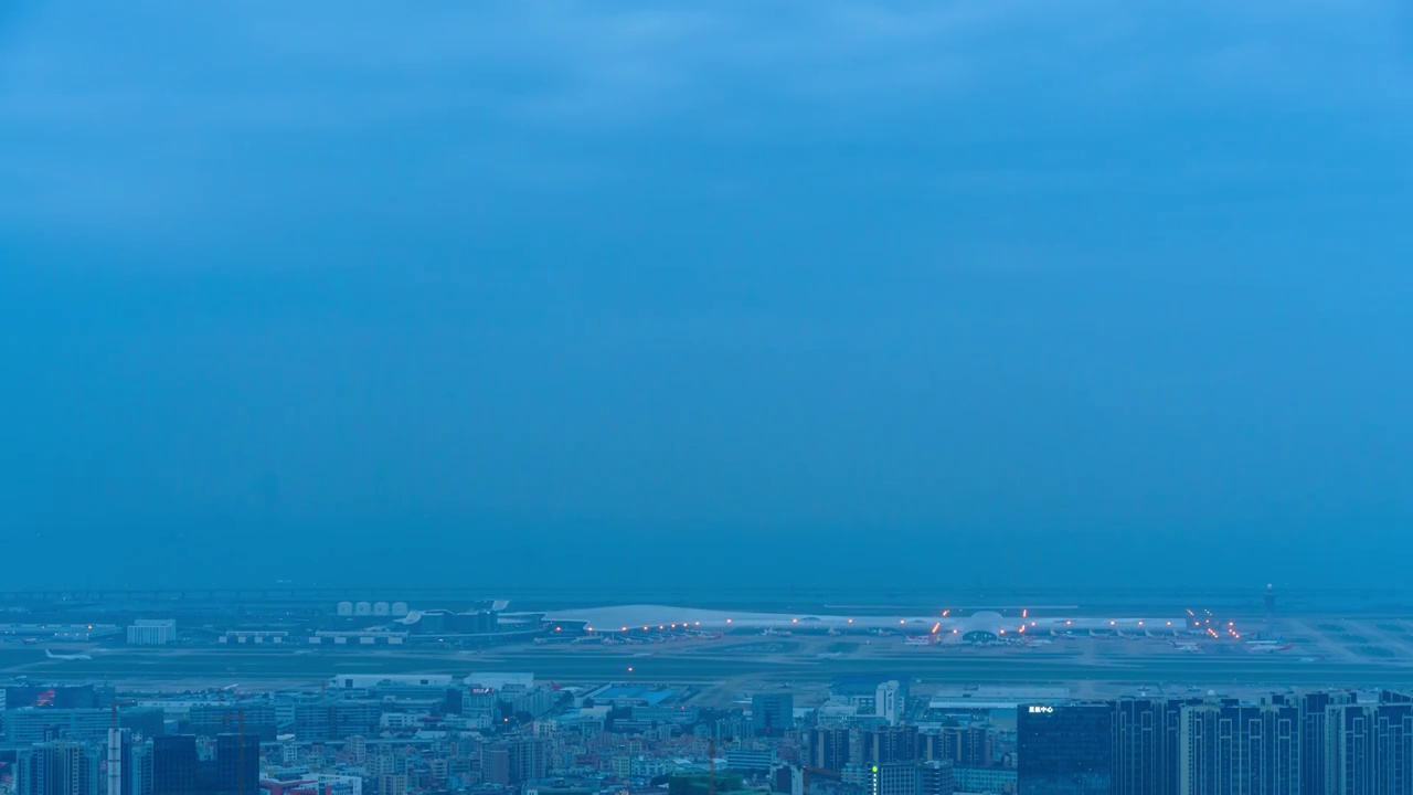 深圳宝安国际机场Shenzhen Bao'an International Airport视频素材