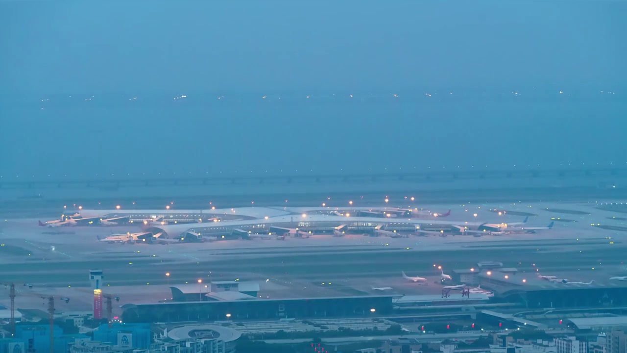 深圳宝安国际机场Shenzhen Bao'an International Airport视频下载