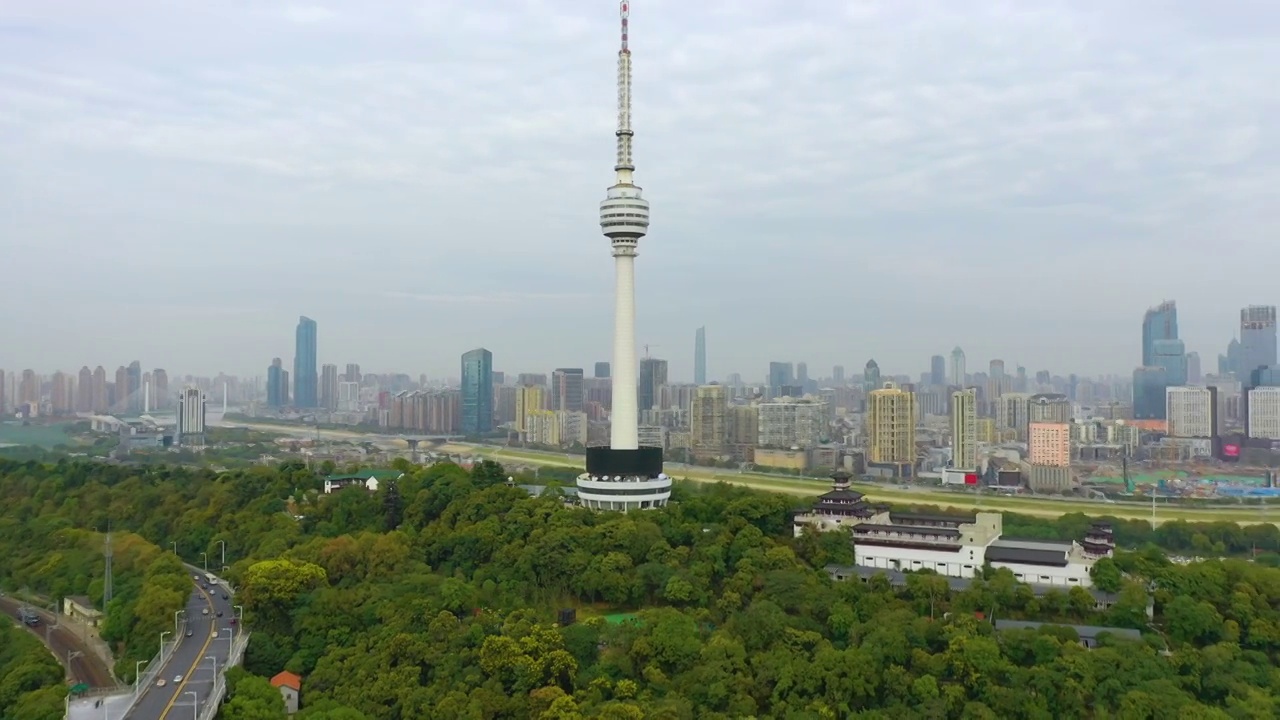 武汉城市风光，电视塔视频素材