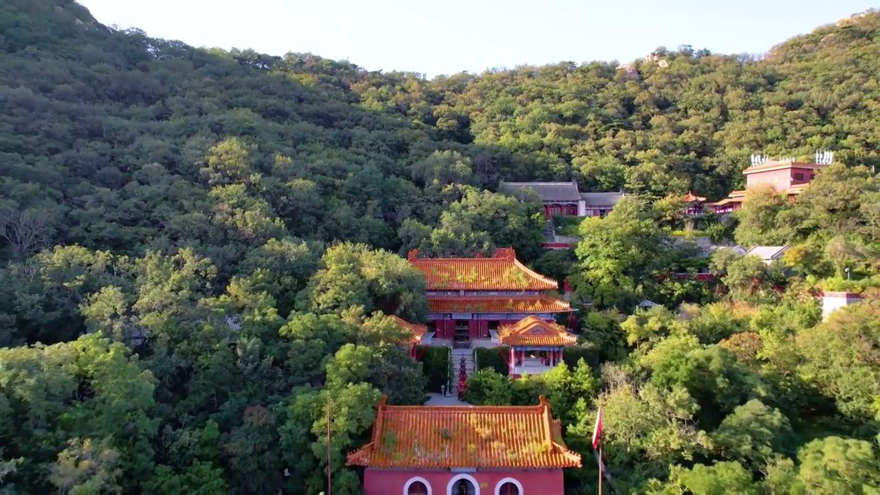 中国天津蓟县盘山风景区风光视频素材