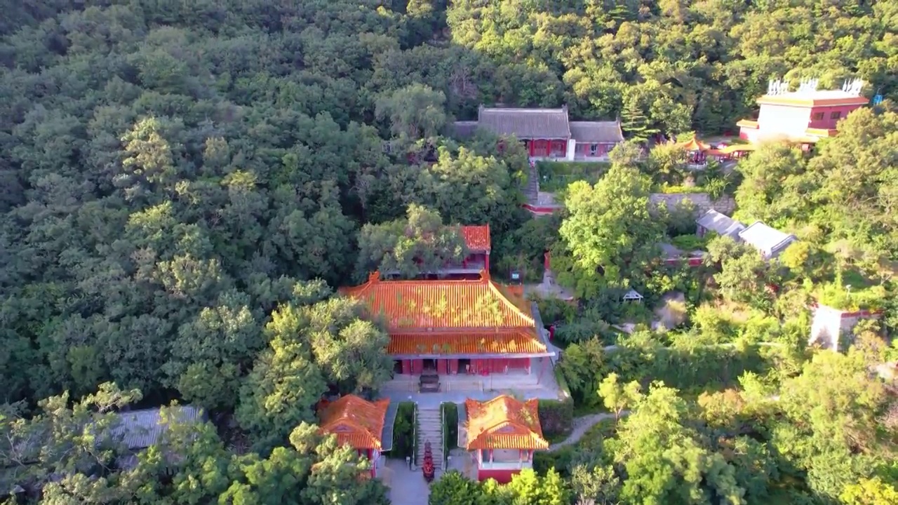 中国天津蓟县盘山风景区风光视频素材