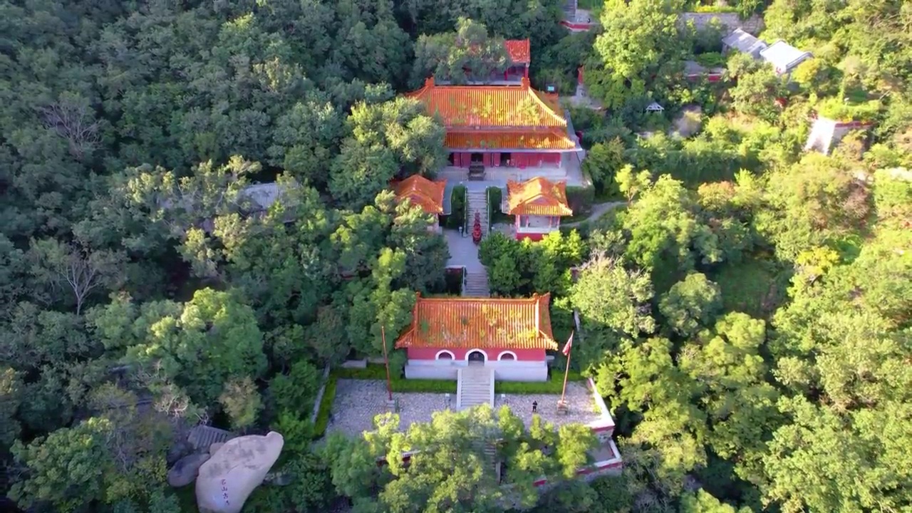 中国天津蓟县盘山风景区风光视频素材