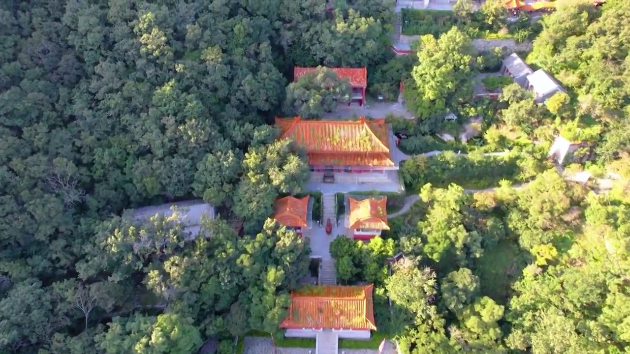 中国天津蓟县盘山风景区风光视频素材