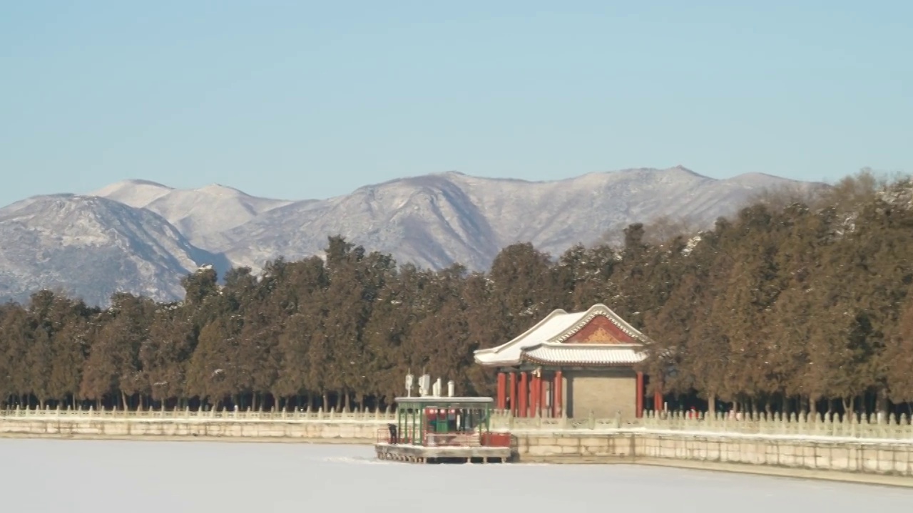 雪后颐和园视频素材