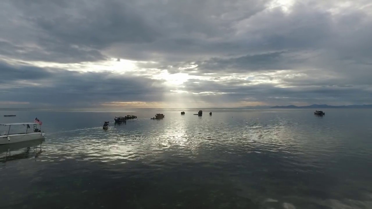 H010543A马来西亚仙本那海岛风景视频素材