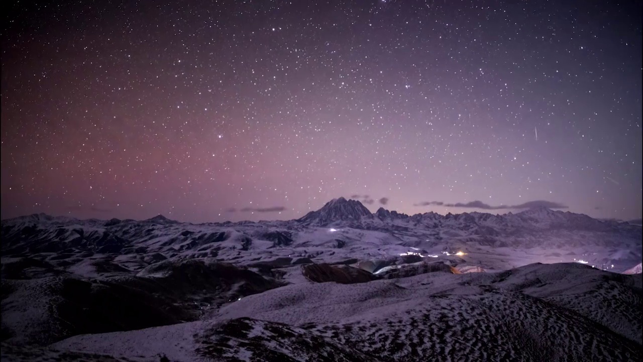 雅拉雪山上的流星雨视频下载