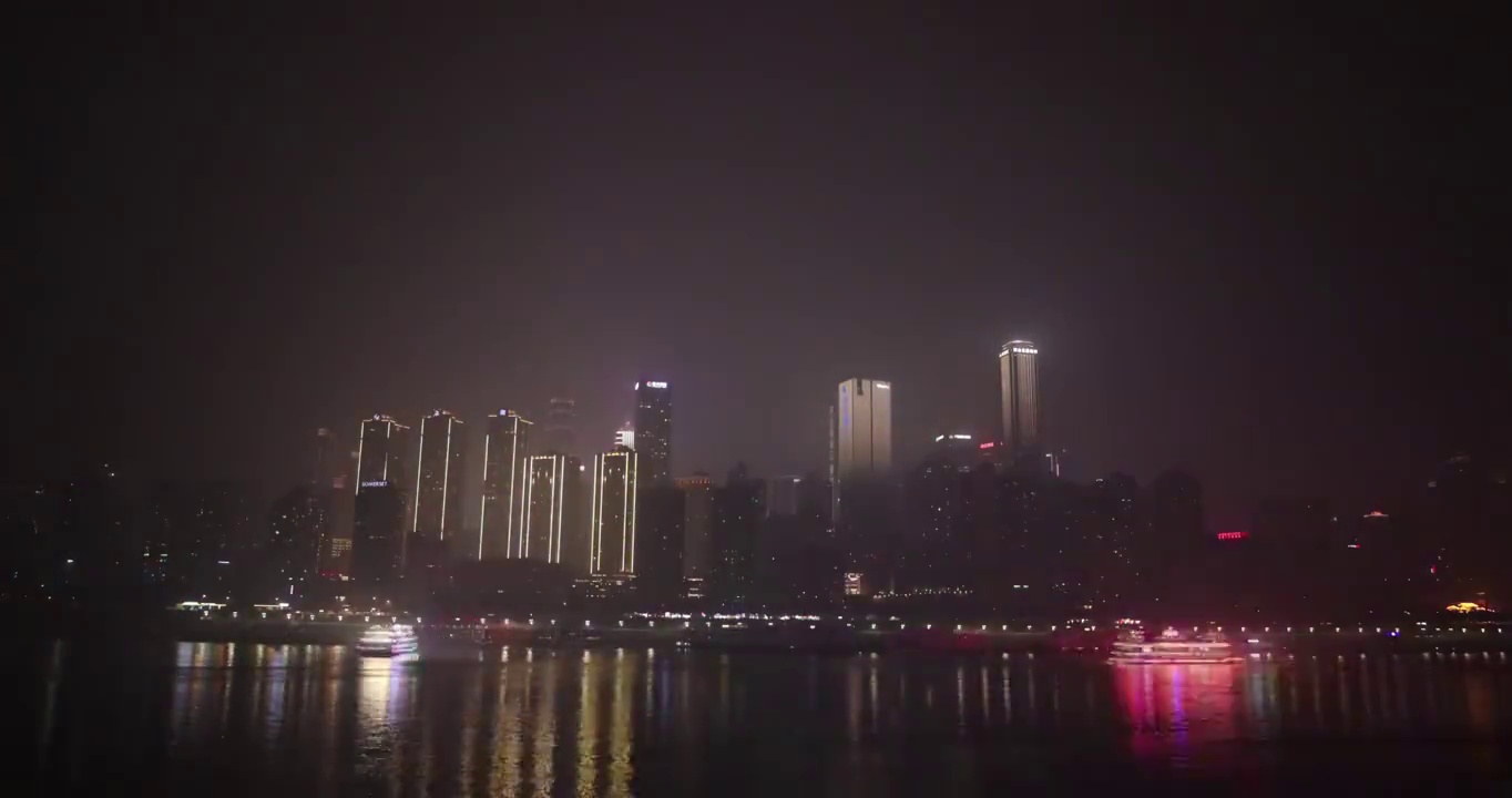 渝中半岛 夜景 延时视频下载