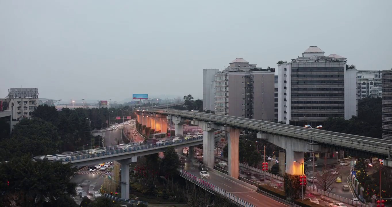 重庆机场立交延时视频下载