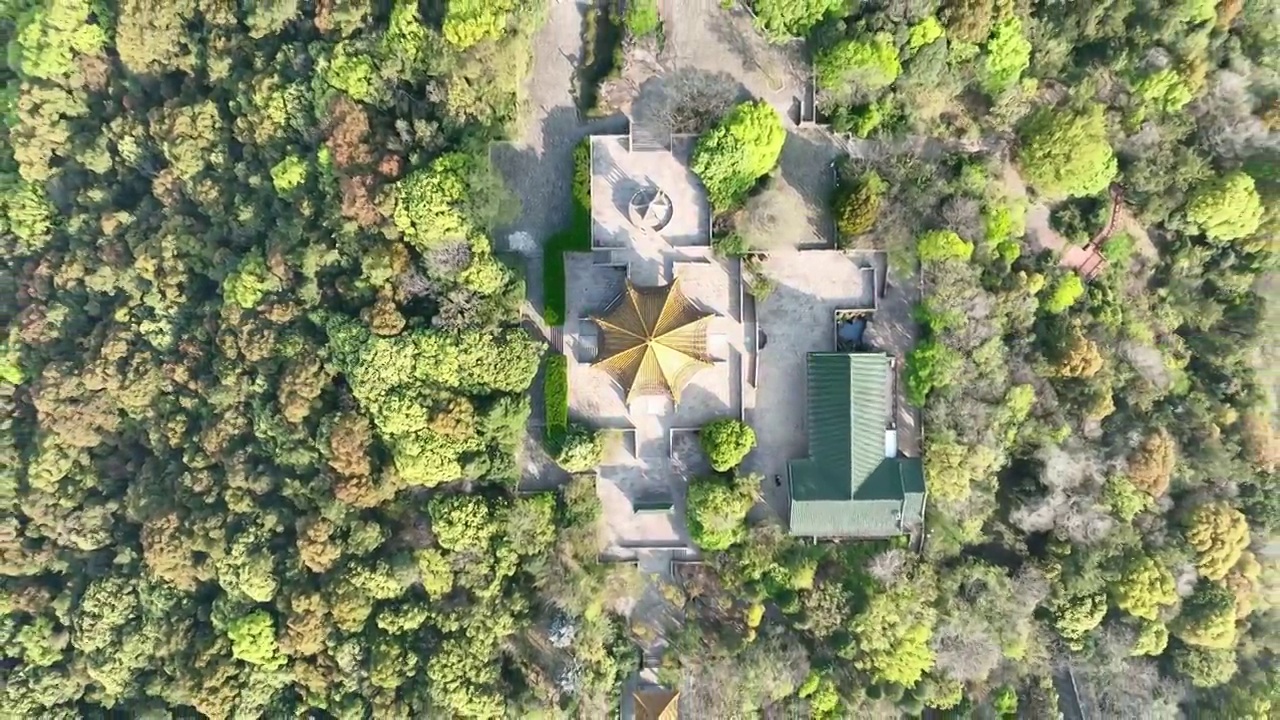 太湖鼋头渚风景区 鹿顶山俯瞰视频素材