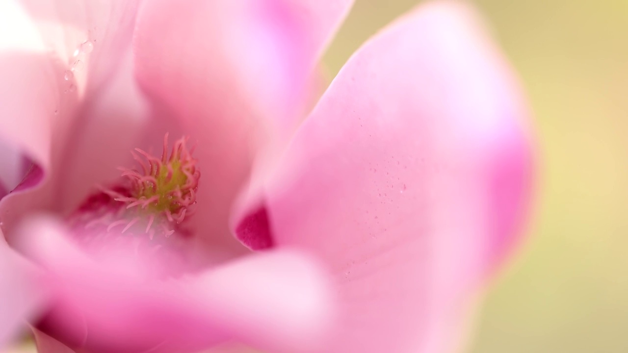 玉兰花花蕊浪漫特写视频素材