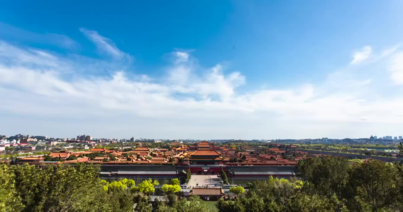 北京故宫全景视频素材