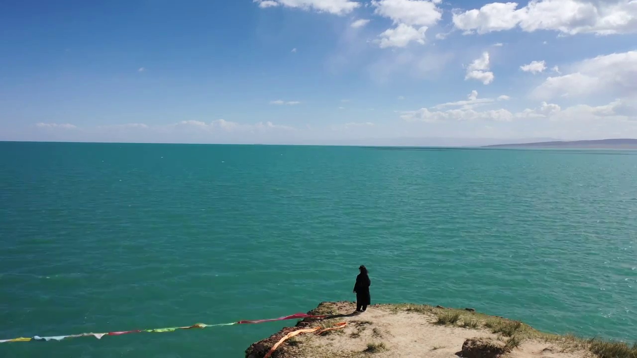 青海湖断崖视频素材