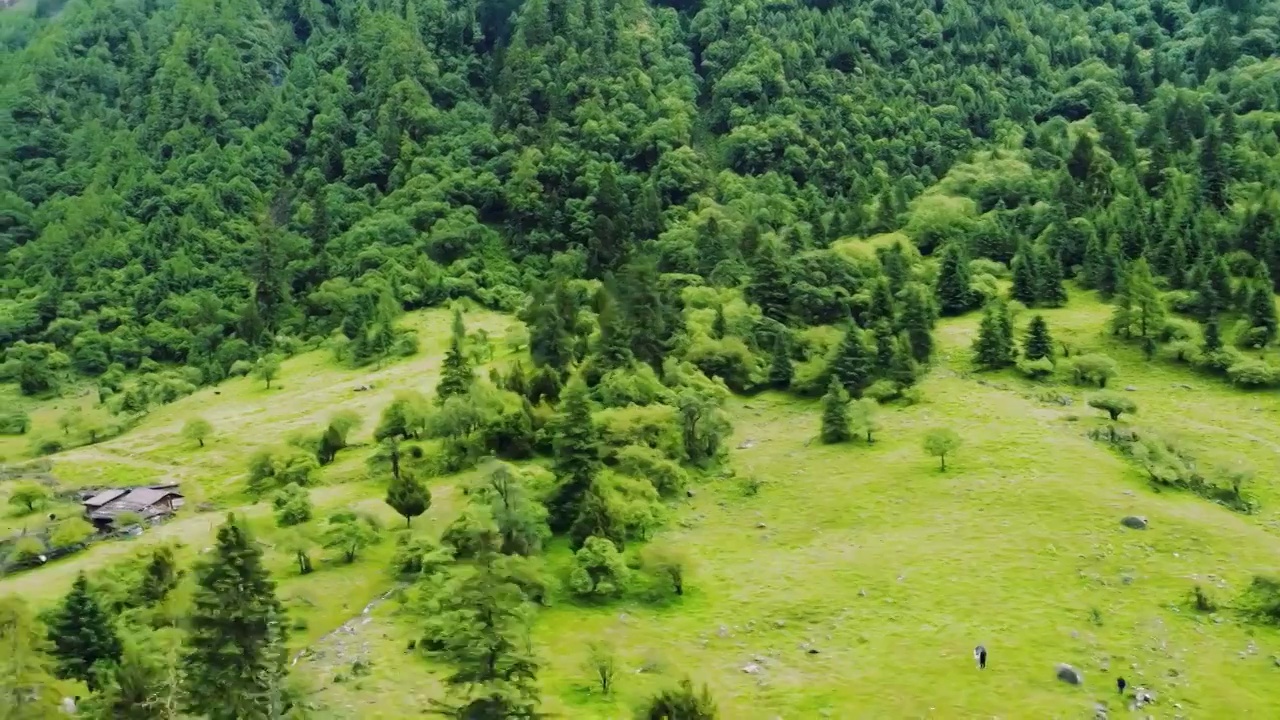 中国四川川西四姑娘山风景名胜区视频素材