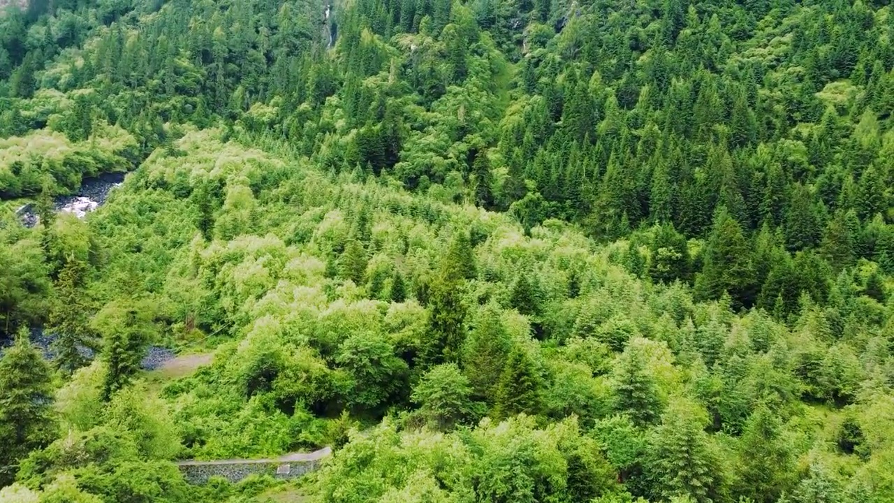 中国四川川西四姑娘山风景名胜区视频素材