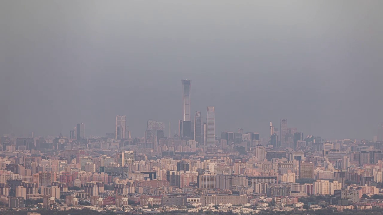 俯瞰北京城全景220416视频素材