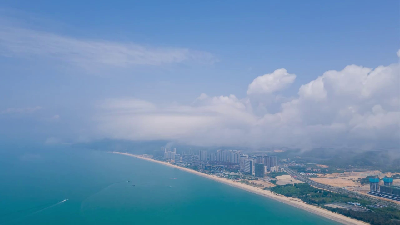 汕尾金町湾天空延时视频素材