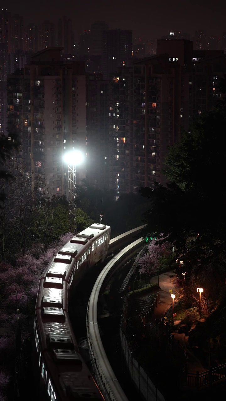 重庆开往春天的地铁视频素材