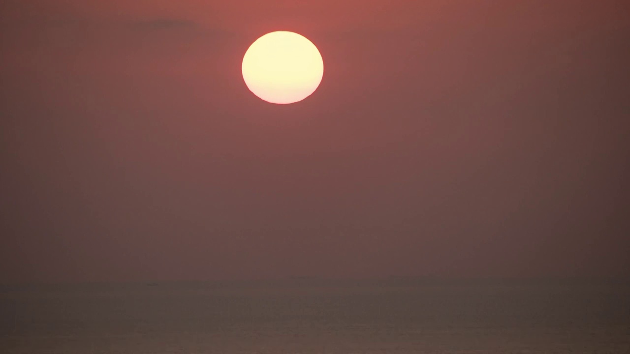 海上日落8k延时视频素材