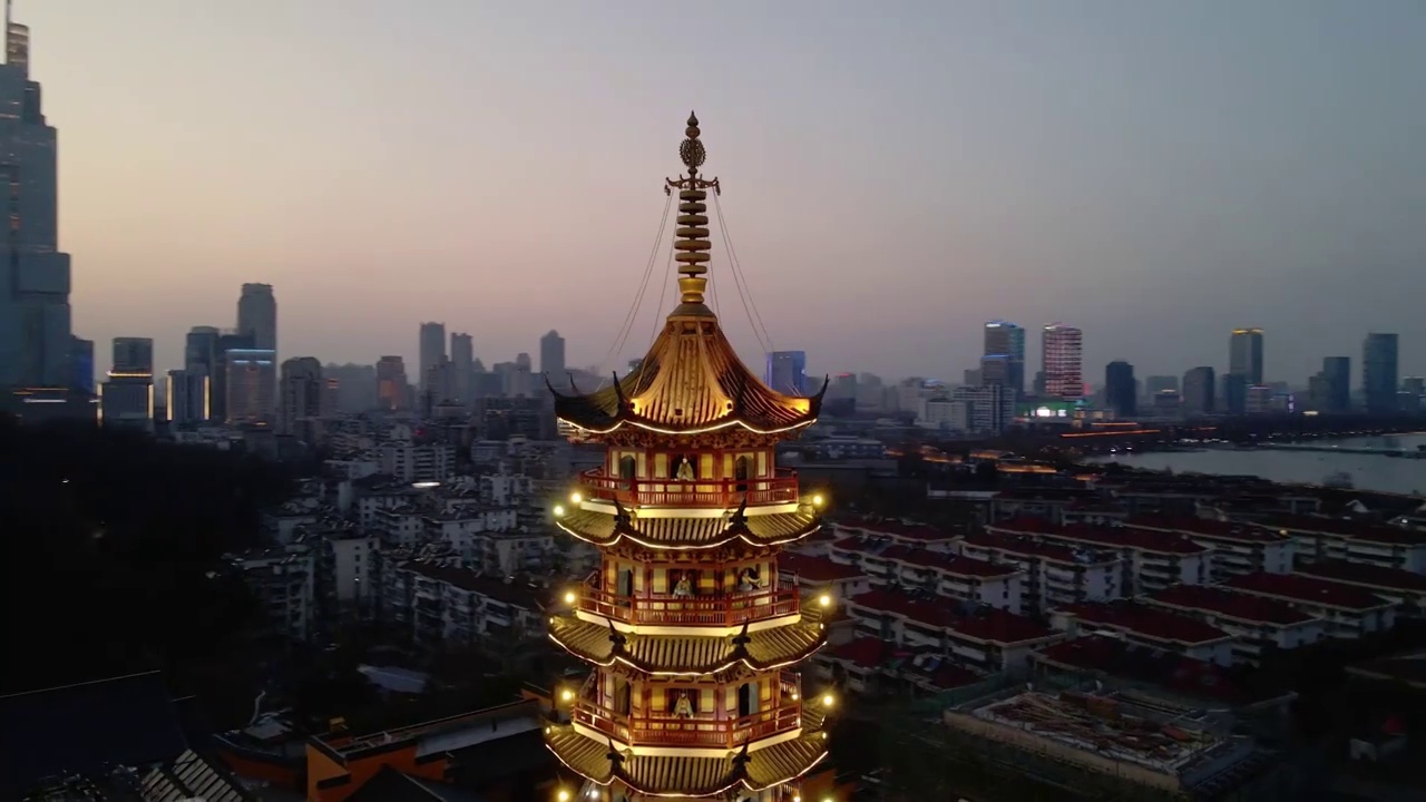 南京地标建筑视频素材