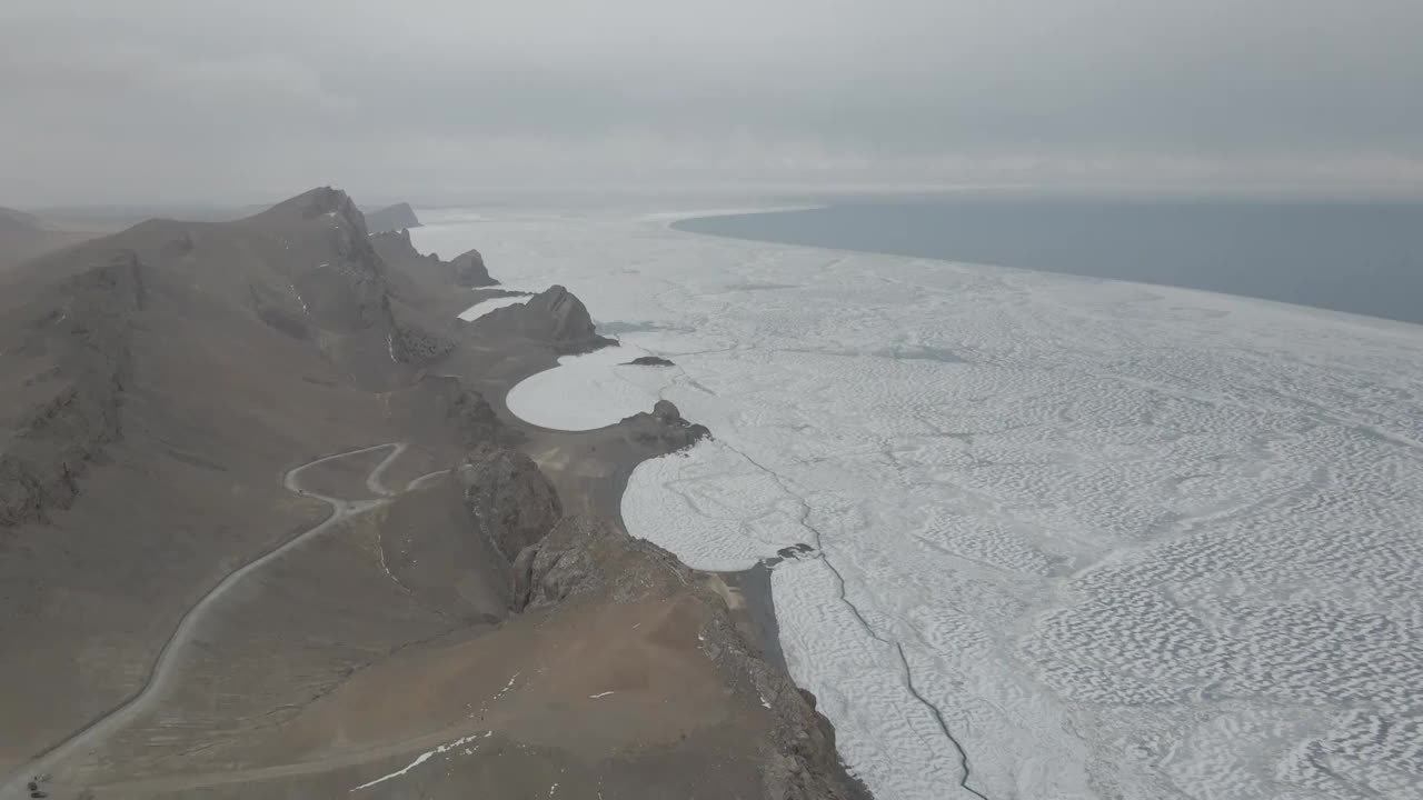 冰封湖泊视频素材