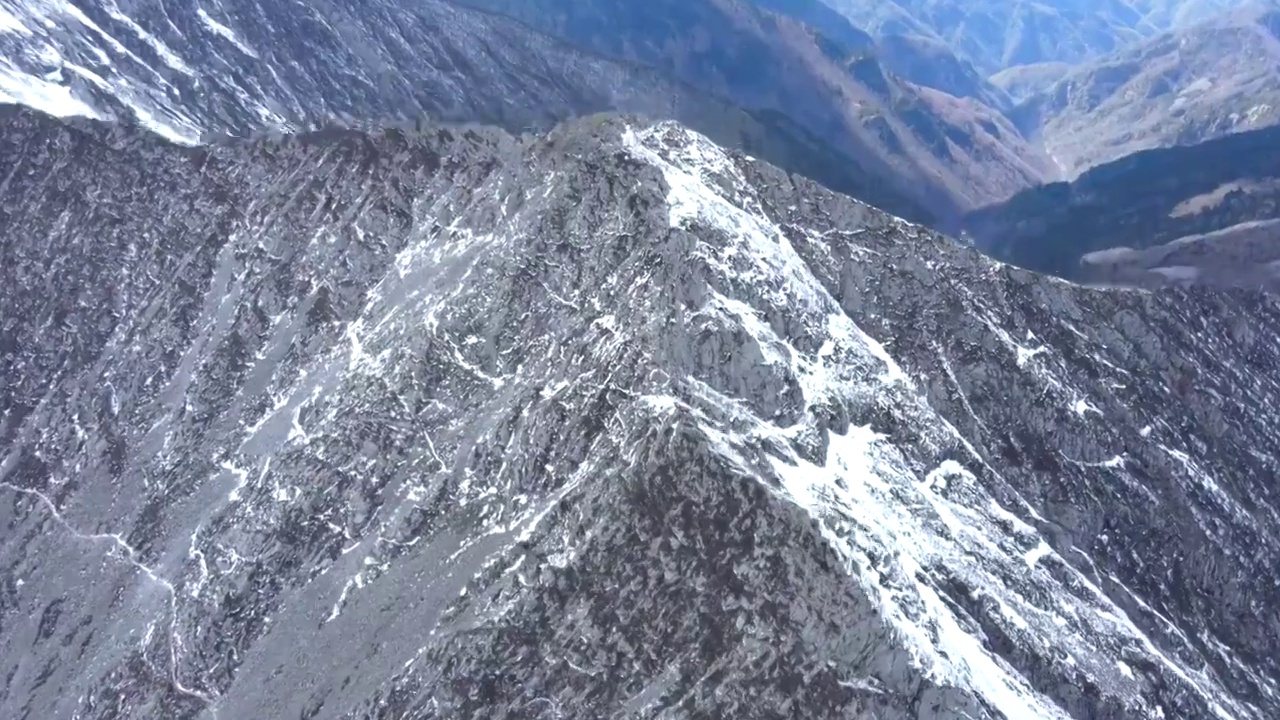 雪山山顶视频素材画面4