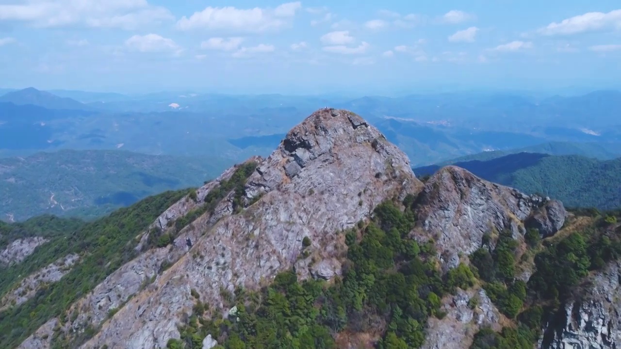 世界长寿之乡，蕉岭县第一高峰，金山笔视频素材