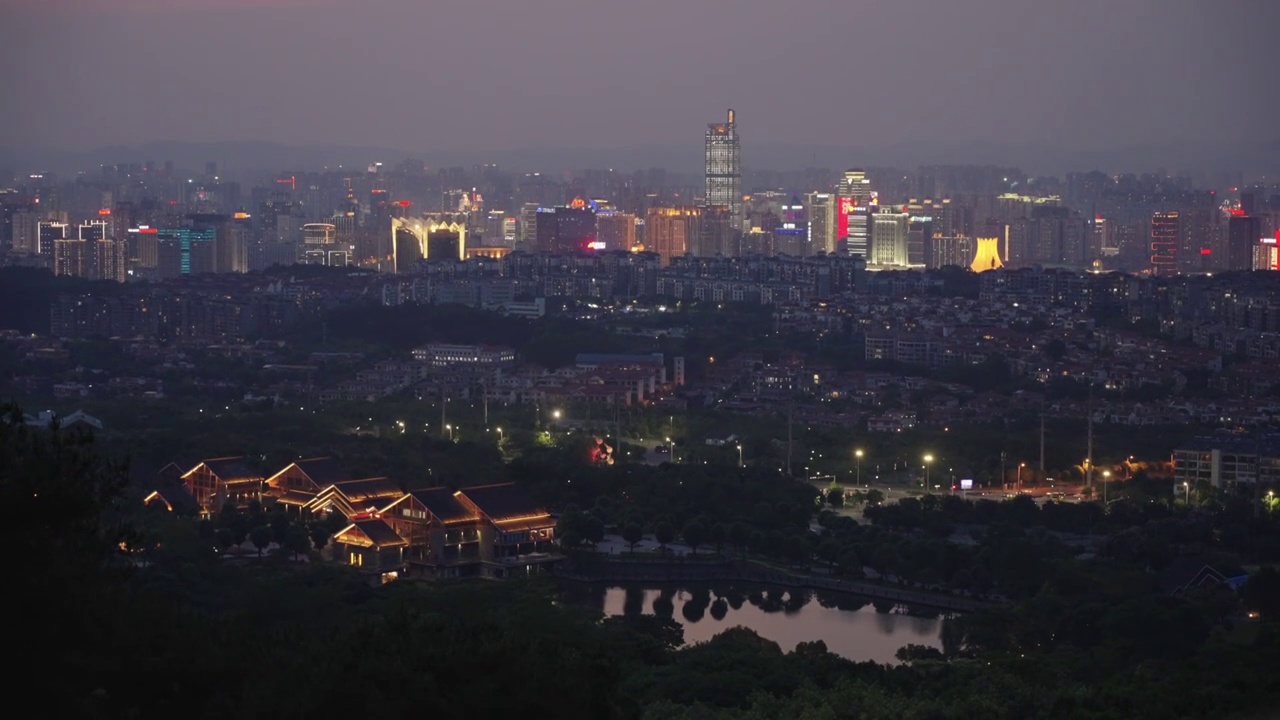 南宁市青秀区夜景视频素材