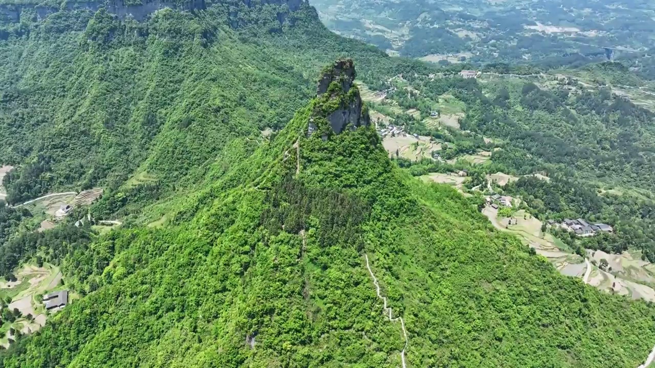 航拍南川小拇指山视频素材