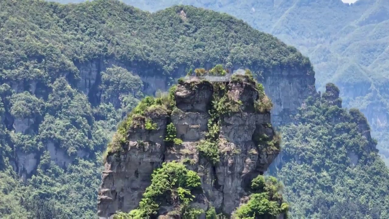 航拍南川小拇指山视频素材