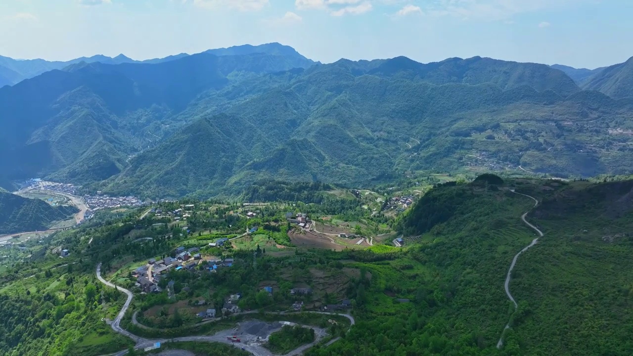 航拍重庆南川风景视频素材