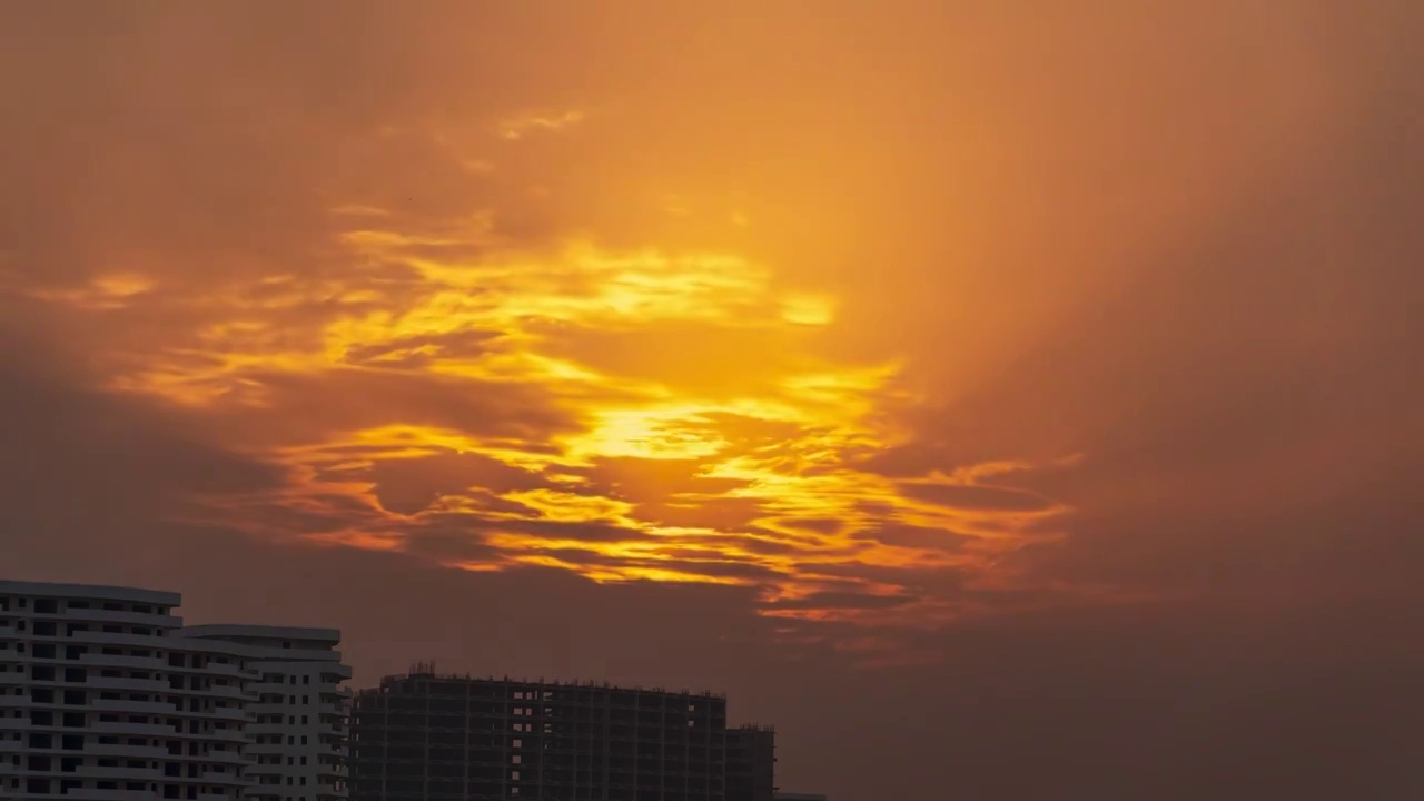 夏天清晨奉贤海湾视频素材