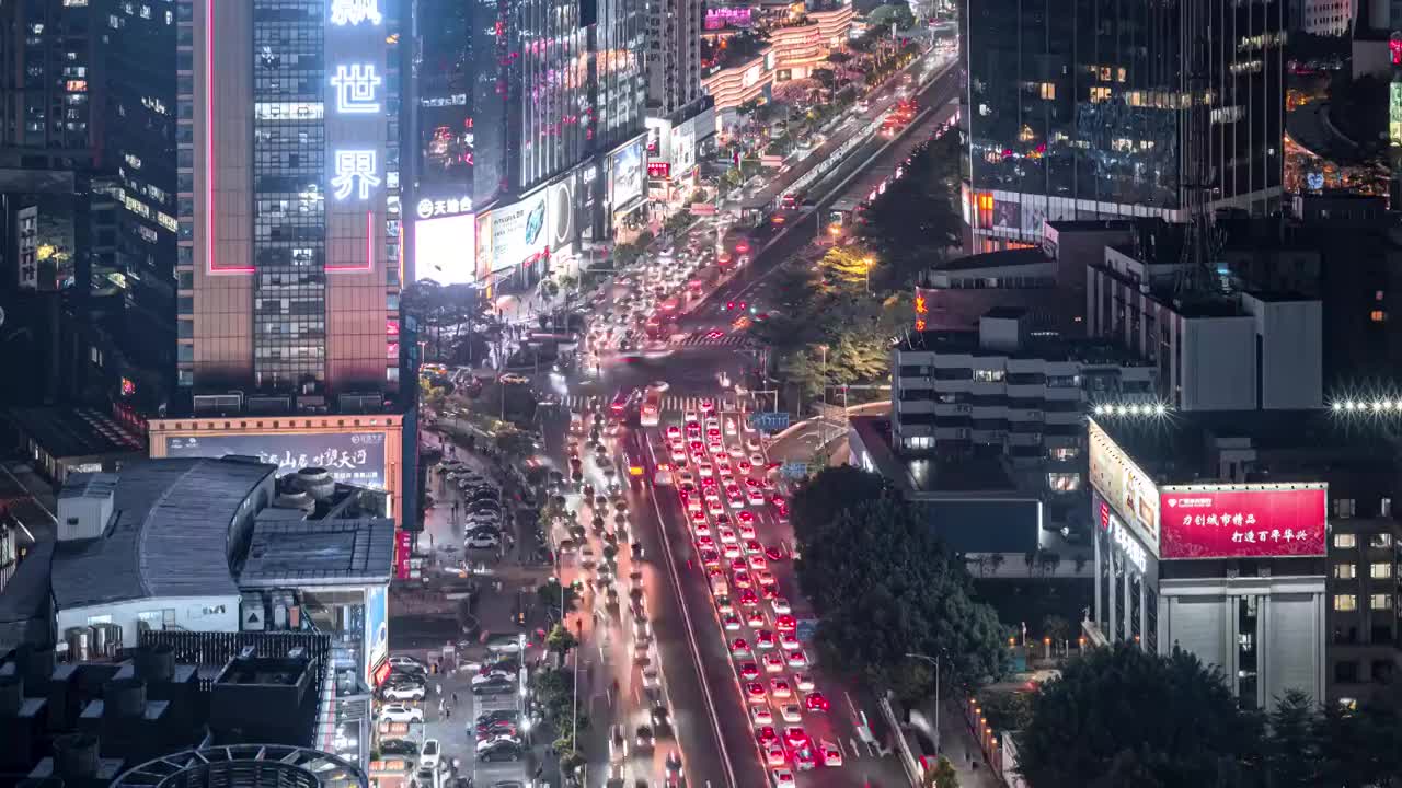 广州交通延时摄影视频素材