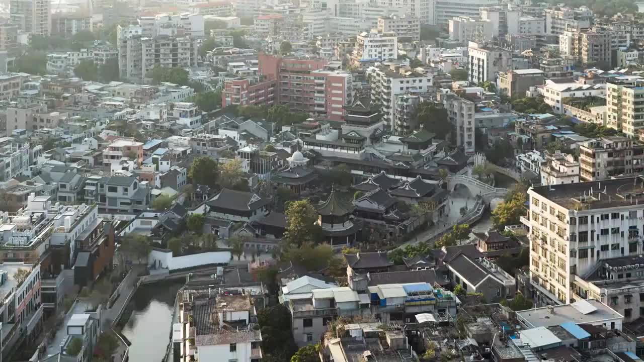 广州粤剧艺术博物馆延时摄影视频素材